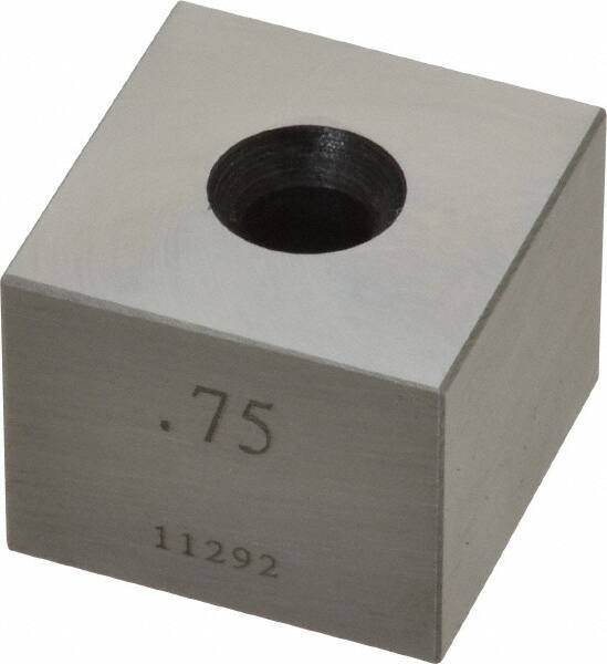 Value Collection - 0.75" Square Steel Gage Block - Accuracy Grade 0, Includes NIST Traceability Certification - Exact Tooling