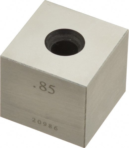 Value Collection - 0.85" Square Steel Gage Block - Accuracy Grade 0, Includes NIST Traceability Certification - Exact Tooling