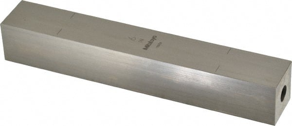 Mitutoyo - 6" Square Steel Gage Block - Accuracy Grade 0, Includes Certificate of Inspection - Exact Tooling