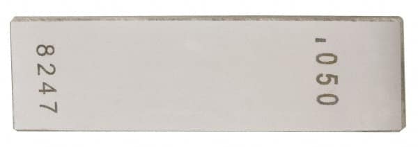 Value Collection - 8" Rectangular Steel Gage Block - Accuracy Grade AS-1, Includes NIST Traceability Certification - Exact Tooling