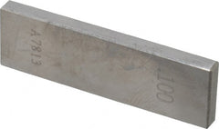 Value Collection - 0.1" Rectangular Steel Gage Block - Accuracy Grade 0, Includes NIST Traceability Certification - Exact Tooling