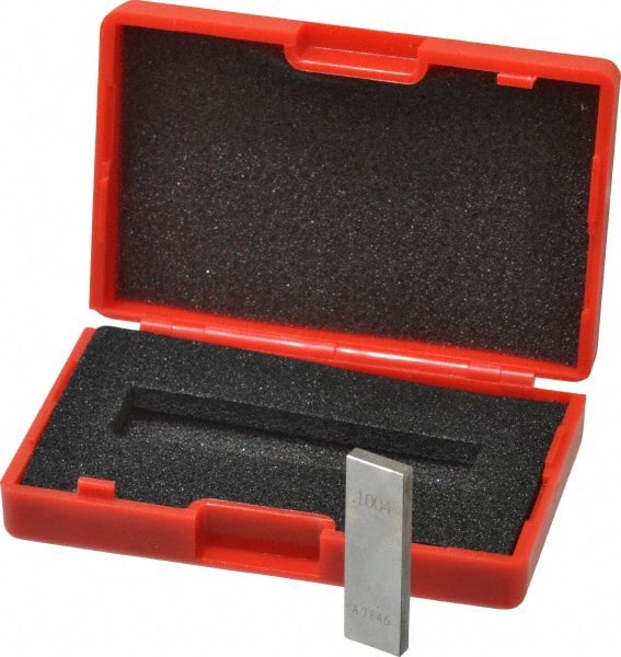 Value Collection - 0.1004" Rectangular Steel Gage Block - Accuracy Grade 0, Includes NIST Traceability Certification - Exact Tooling