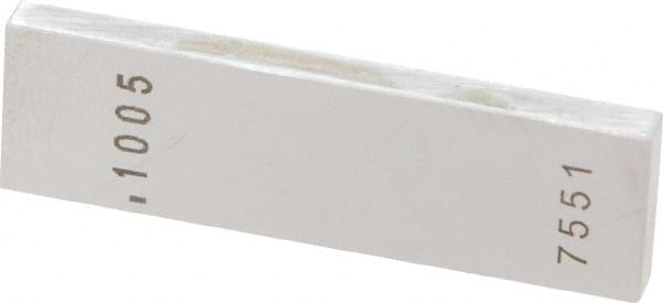 Value Collection - 0.1005" Rectangular Steel Gage Block - Accuracy Grade 0, Includes NIST Traceability Certification - Exact Tooling