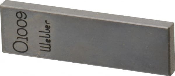 Value Collection - 0.1009" Rectangular Steel Gage Block - Accuracy Grade 0, Includes NIST Traceability Certification - Exact Tooling