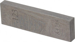 Value Collection - 0.123" Rectangular Steel Gage Block - Accuracy Grade 0, Includes NIST Traceability Certification - Exact Tooling