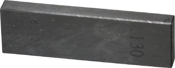 Value Collection - 0.13" Rectangular Steel Gage Block - Accuracy Grade 0, Includes NIST Traceability Certification - Exact Tooling