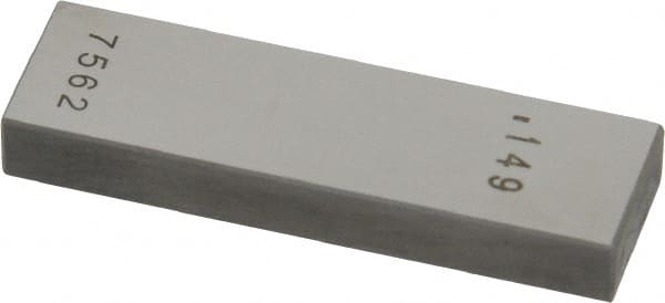 Value Collection - 0.149" Rectangular Steel Gage Block - Accuracy Grade 0, Includes NIST Traceability Certification - Exact Tooling