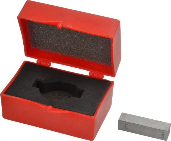 Value Collection - 0.35" Rectangular Steel Gage Block - Accuracy Grade 0, Includes NIST Traceability Certification - Exact Tooling