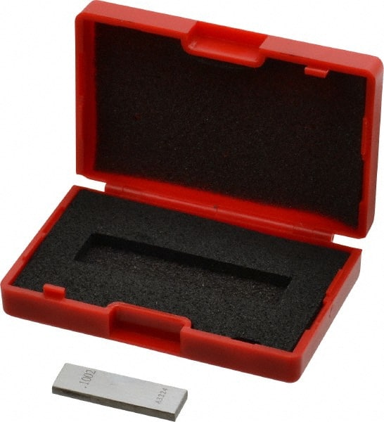 Value Collection - 0.1002" Rectangular Steel Gage Block - Accuracy Grade AS-1, Includes NIST Traceability Certification - Exact Tooling