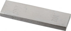 Value Collection - 0.102" Rectangular Steel Gage Block - Accuracy Grade AS-1, Includes NIST Traceability Certification - Exact Tooling