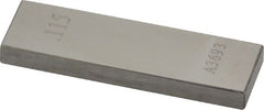 Value Collection - 0.115" Rectangular Steel Gage Block - Accuracy Grade AS-1, Includes NIST Traceability Certification - Exact Tooling
