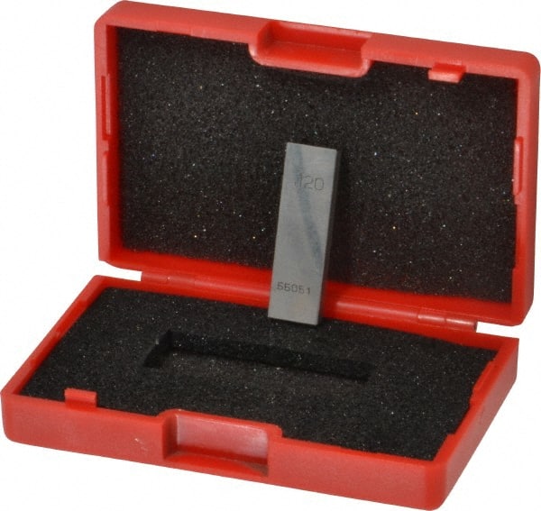 Value Collection - 0.12" Rectangular Steel Gage Block - Accuracy Grade AS-1, Includes NIST Traceability Certification - Exact Tooling