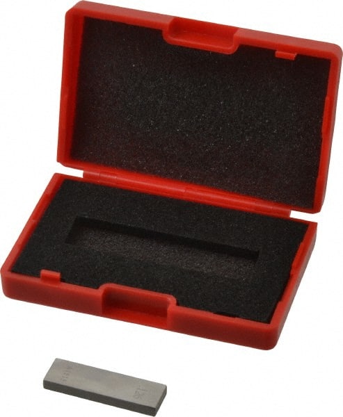 Value Collection - 0.126" Rectangular Steel Gage Block - Accuracy Grade AS-1, Includes NIST Traceability Certification - Exact Tooling