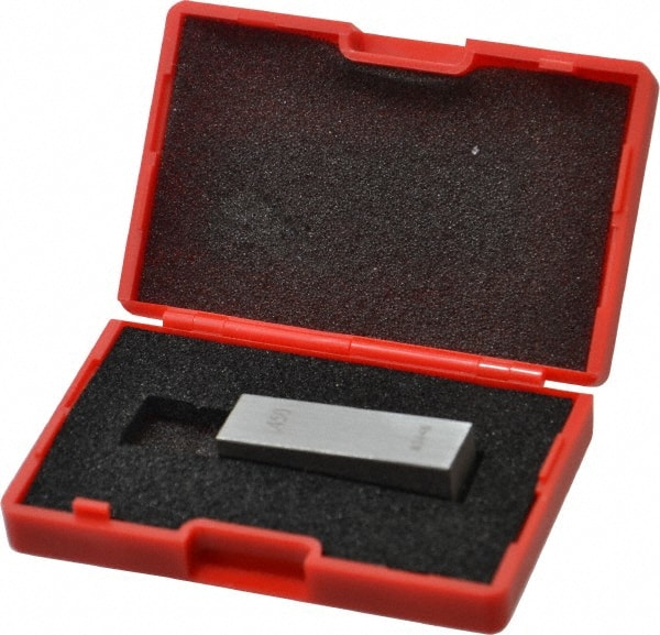 Value Collection - 0.45" Rectangular Steel Gage Block - Accuracy Grade AS-1, Includes NIST Traceability Certification - Exact Tooling