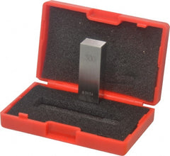 Value Collection - 0.5" Rectangular Steel Gage Block - Accuracy Grade AS-1, Includes NIST Traceability Certification - Exact Tooling