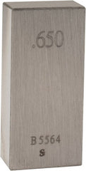 Value Collection - 0.65" Rectangular Steel Gage Block - Accuracy Grade AS-1, Includes NIST Traceability Certification - Exact Tooling