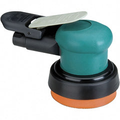 Dynabrade - 12,000 OPM, 14 CFM Air Consumption, Palm Air Orbital Sander - Round Pad, 1/4 NPT Inlet - Exact Tooling
