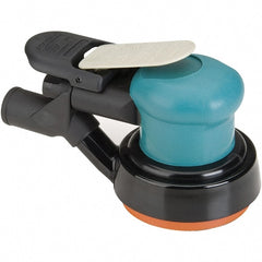 Dynabrade - 12,000 OPM, 14 CFM Air Consumption, Palm Air Orbital Sander - Round Pad, 1/4 NPT Inlet - Exact Tooling