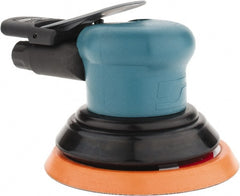 Dynabrade - 12,000 OPM, 14 CFM Air Consumption, Palm Air Orbital Sander - Round Pad, 1/4 NPT Inlet - Exact Tooling