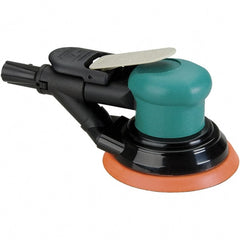 Dynabrade - 12,000 OPM, 14 CFM Air Consumption, Palm Air Orbital Sander - Round Pad, 1/4 NPT Inlet - Exact Tooling