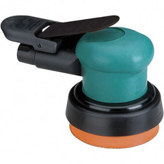 Dynabrade - 12,000 OPM, 14 CFM Air Consumption, Palm Air Orbital Sander - Round Pad, 1/4 NPT Inlet - Exact Tooling