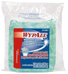 WypAll - Pre-Moistened Hand Cleaning Wipes - Refill, 12-1/4" x 10-1/2" Sheet Size, Green - Exact Tooling