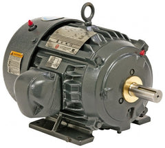 US Motors - 75 hp, TEFC Enclosure, No Thermal Protection, 3,565 RPM, 575 Volt, 60 Hz, Three Phase Premium Efficient Motor - Size 365 Frame, Rigid Mount, 1 Speed, Ball Bearings, 67 Full Load Amps, F Class Insulation, Reversible - Exact Tooling