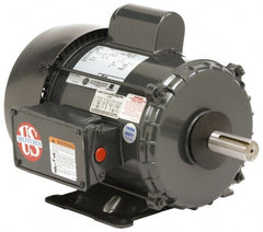 US Motors - 7-1/2 hp, TEFC Enclosure, No Thermal Protection, 3,495 RPM, 230/460 Volt, 60 Hz, Three Phase Standard Efficient Motor - Size 213 Frame, Rigid Mount, 1 Speed, Ball Bearings, 19.5/9.8 Full Load Amps, F Class Insulation, Reversible - Exact Tooling
