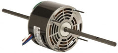 US Motors - 1/8 hp, ODP Enclosure, Auto Thermal Protection, 1,075 RPM, 277 Volt, 60 Hz, Industrial Electric AC/DC Motor - Size 42 Frame, Hub Mount, 3 Speed, Sleeve Bearings, 0.8 Full Load Amps, B Class Insulation, CCW Lead End - Exact Tooling