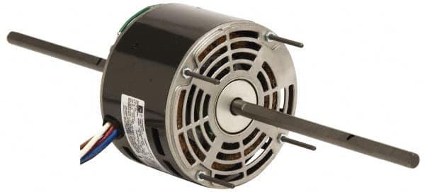 US Motors - 1/10 hp, OPAO Enclosure, Auto Thermal Protection, 1,050 RPM, 115 Volt, 60 Hz, Industrial Electric AC/DC Motor - Size 42 Frame, Cradle Mount, 4 Speed, Sleeve Bearings, 4.8 Full Load Amps, B Class Insulation, CCW Lead End - Exact Tooling