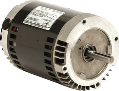 US Motors - 1/2 hp, ODP Enclosure, Auto Thermal Protection, 1,725 RPM, 115 Volt, 60 Hz, Industrial Electric AC/DC Motor - Size 56 Frame, C-Face Mount, 2 Speed, Ball Bearings, 8.2/4.1 Full Load Amps, B Class Insulation, Reversible - Exact Tooling