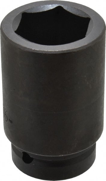 Proto - 1" Drive 1-11/16" Deep Impact Socket - 6 Points, 4" OAL - Exact Tooling
