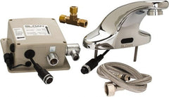 Sloan Valve Co. - Chrome 4" Centerset Electronic & Sensor Faucet without Mixer - Powered by Battery, Standard Spout, 4" Mounting Centers - Exact Tooling