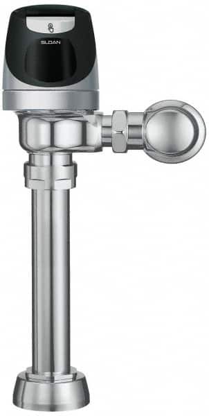 Sloan Valve Co. - 1-1/2" Spud Coupling, 1-1/2" Pipe, Closet Automatic Flush Valve - Single Flush, 1.6 Gal per Flush, Metal Cover, Powered by Solar Battery Backup - Exact Tooling