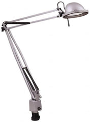 Electrix - 38 Inch, Desk Mounted, Halogen, Silver, Desk Light - 50 Watt, Nonmagnifying - Exact Tooling