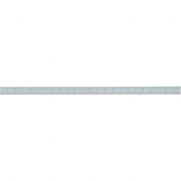 Starrett - 24 Inch Long Blade, 4R Graduation Combination Square Blade - Uncoated, Steel, 1/64, 1/32 1/16 and 1/8 Inch Graduation - Exact Tooling