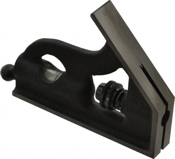 Starrett - 6 Inch Long Blade, Square Head - Black Wrinkle, Coated Cast Iron - Exact Tooling