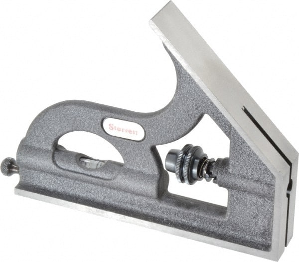 Starrett - 12, 18, 24 Inch Long Blade, Square Head - Black Wrinkle, Coated Cast Iron - Exact Tooling