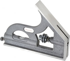 Starrett - 12, 18, 24 Inch Long Blade, Square Head - Black Wrinkle, Coated Cast Iron - Exact Tooling