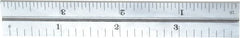 Starrett - 4 Inch Long Blade, 4R Graduation Combination Square Blade - Satin Chrome Finish, Steel, 1/64, 1/32 1/16 and 1/8 Inch Graduation - Exact Tooling