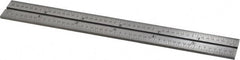 Starrett - 6 Inch Long Blade, 16R Graduation Combination Square Blade - Steel, 1/100, 1/64, 1/50 and 1/32 Inch Graduation - Exact Tooling