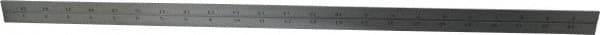 Starrett - 24 Inch Long Blade, 4R Graduation Combination Square Blade - Satin Chrome Finish, Steel, 1/64, 1/32 1/16 and 1/8 Inch Graduation - Exact Tooling