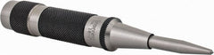 Starrett - 11/16" Automatic Center Punch - 5-1/4" OAL, Steel - Exact Tooling