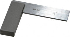 Starrett - 1-1/2" Blade Length, 1-1/2" Base Length Steel Square - 0.0025mm Accuracy - Exact Tooling