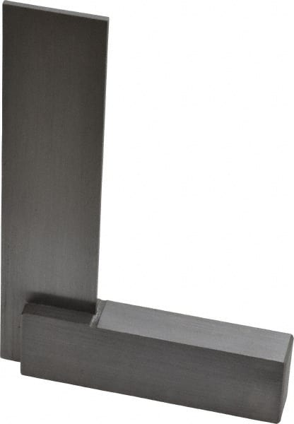 Starrett - 3" Blade Length, 2-3/8" Base Length Steel Square - 0.0025mm Accuracy - Exact Tooling