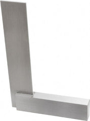 Starrett - 4-1/2" Blade Length, 3-1/2" Base Length Steel Square - 0.0025mm Accuracy - Exact Tooling