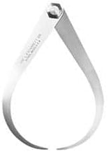 Starrett - 12 Inch Leg, Firm Joint, Steel, Polished, Outside Caliper - 16 Inch Max Measurement, 400mm Max Measurement, Flat Leg - Exact Tooling