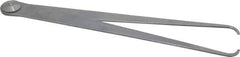 Starrett - 12 Inch Leg, Firm Joint, Steel, Polished, Inside Caliper - 16 Inch Max Measurement, 400mm Max Measurement, Flat Leg - Exact Tooling