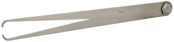 Starrett - 18 Inch Leg, Firm Joint, Steel, Polished, Inside Caliper - 24 Inch Max Measurement, 600mm Max Measurement, Flat Leg - Exact Tooling