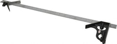 Starrett - 3 Piece, 24" Combination Square Set - 1/16, 1/32, 1/64 & 1/8" (4R) Graduation, Steel Blade, Forged Steel Center & Square Head - Exact Tooling